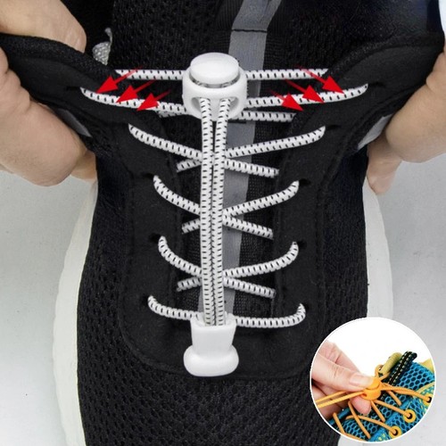 Elastic tie shoe - elastic, no