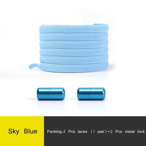 1pair elastic tie shoelaces - 1pair,