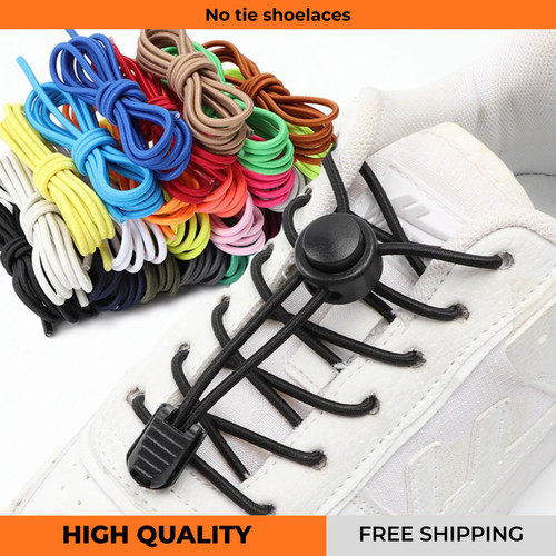 Tie elastic shoelaces - no,