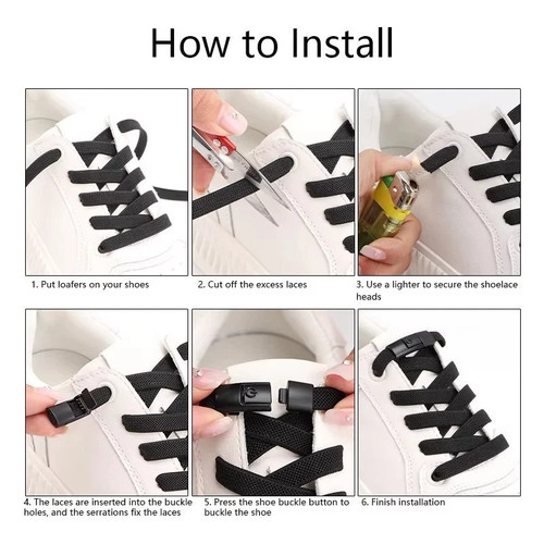 Shoelaces tie elastic - no,