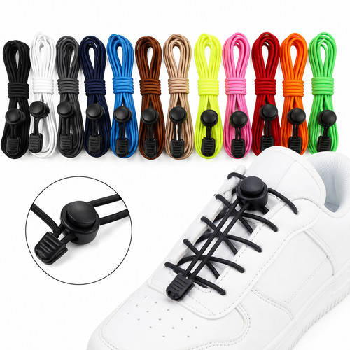 Elastic shoelaces tie - elastic, no