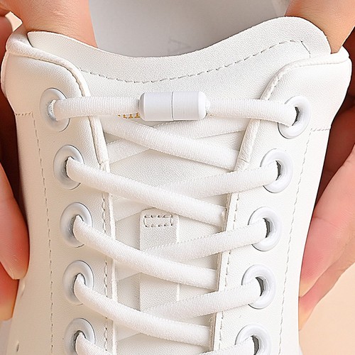 Elastic tie shoelaces with - tie,