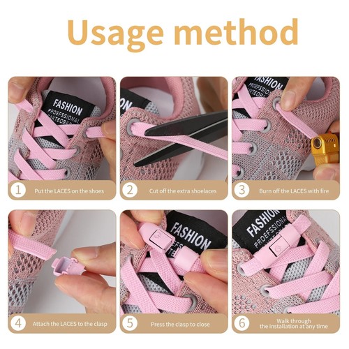 New without ties elastic laces - new,