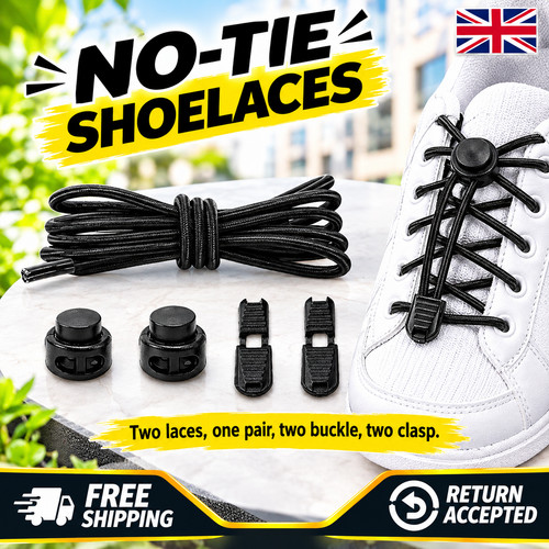 Tie elastic shoelaces - no,